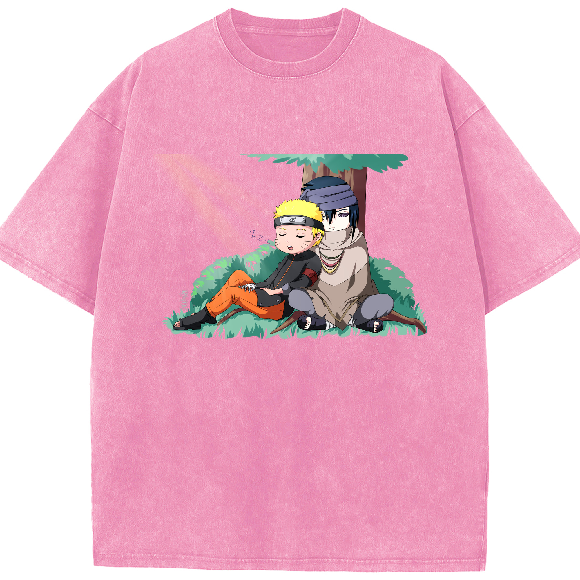 （画像用） NARUTO -ナルト- うずまき ナルト Uzumaki Naruto 綿100% ヴィンテージ風 半袖Tシャツ（フロントプリント）